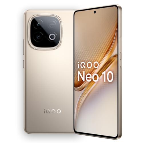 iQOO Neo 10 (Titanium Chrome, 16GB RAM, 512GB Storage) | Snapdragon 8s Gen 4 Processor & SuperComputing Chip Q1 | 7000 mAh Battery | Segment’s Highest 144 FPS Gaming Smartphone