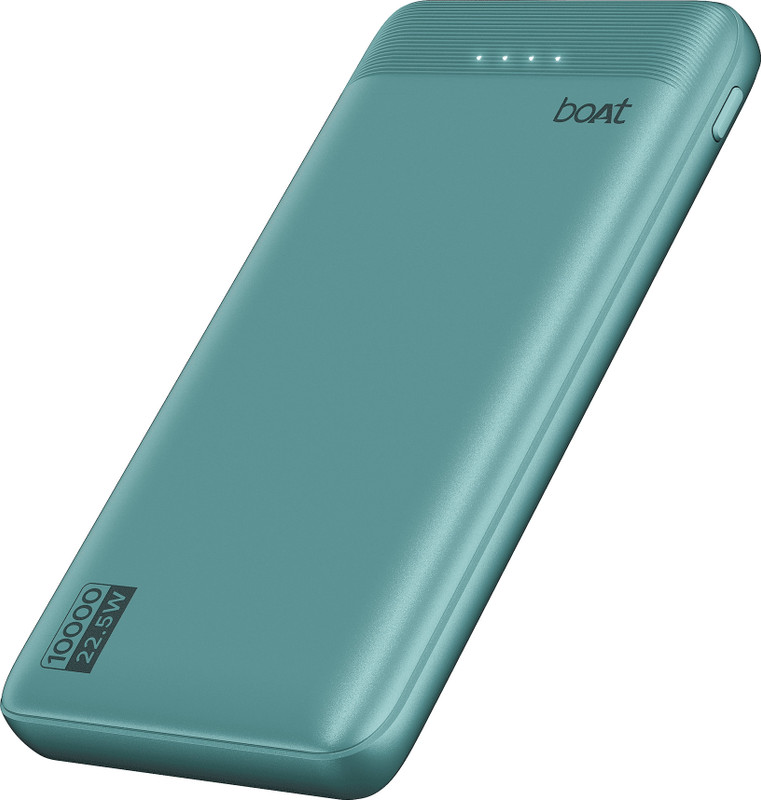 boAt 10000 mAh 22.5 W Power Bank(Cerulean Blue, Lithium Polymer, for Mobile, Tablet)