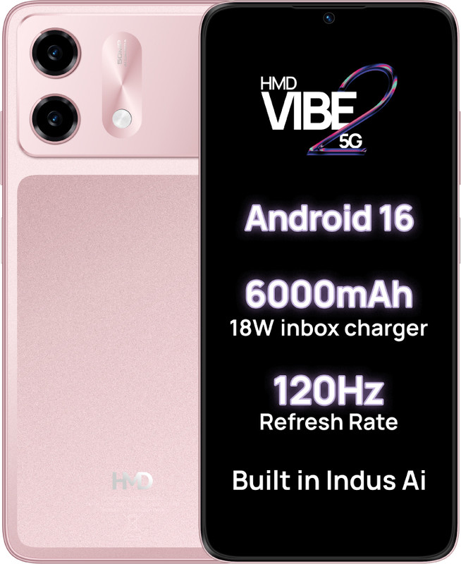 HMD Vibe2 5G (Peach Pink, 64 GB)(4 GB RAM)