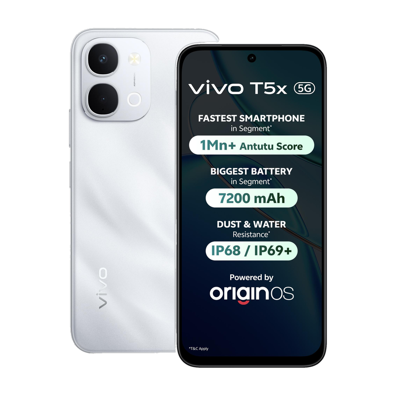 vivo T5x 5G (Star Silver, 256 GB)(8 GB RAM)