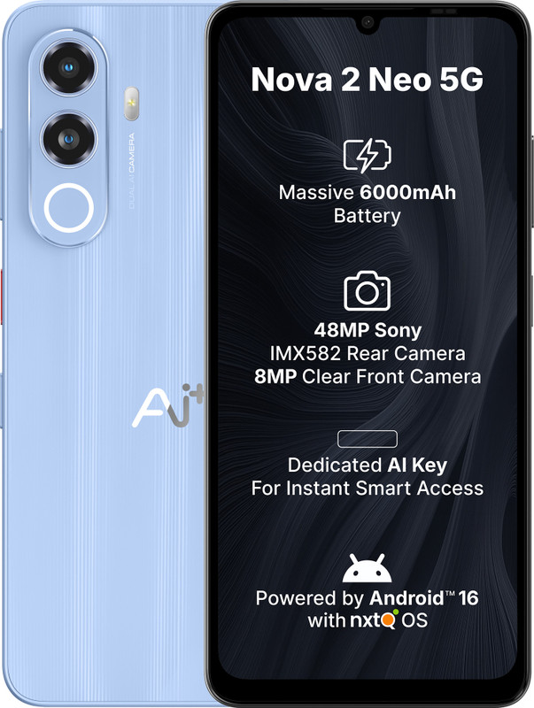 Ai+ Nova 2 Neo 5G (Blue, 128 GB)(4 GB RAM)