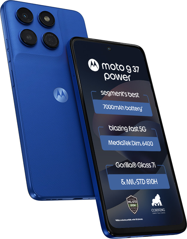 MOTOROLA g37 power (PANTONE Nautical Blue, 128 GB)(4 GB RAM)