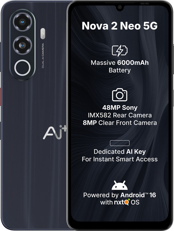 Ai+ Nova 2 Neo 5G (Black, 64 GB)(4 GB RAM)